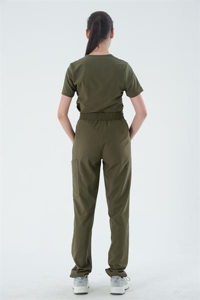 Premium BIANCA ONE Cerrahi Pantolon - Haki Yeşil