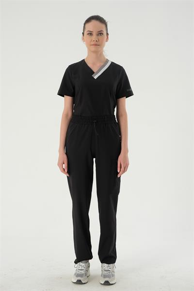 Premium BIANCA ONE Cerrahi Pantolon - Siyah