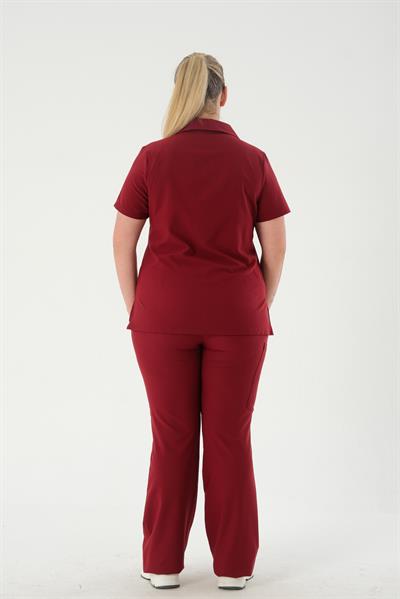 Premium BRONTE-AGNES Kadın Cerrahi Takım - Bordo
