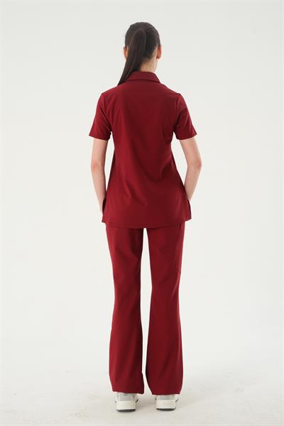 Premium BRONTE-AGNES Kadın Cerrahi Takım - Bordo