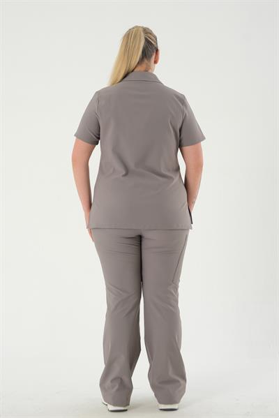 Premium BRONTE-AGNES Kadın Cerrahi Takım - Gri