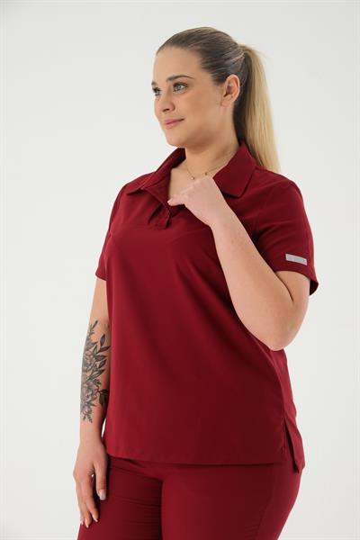 Premium BRONTE Cerrahi Üst - Bordo