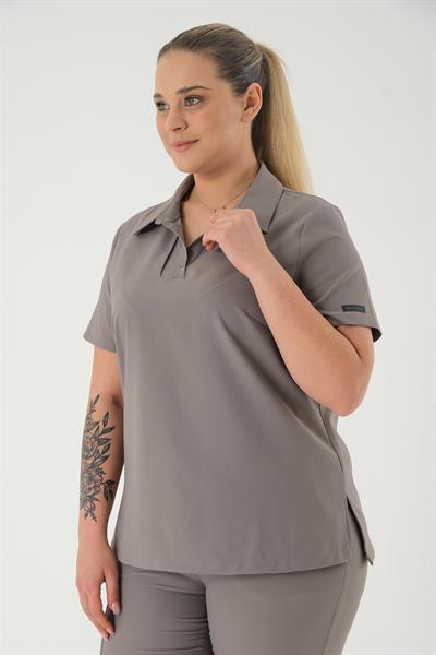 Premium BRONTE Cerrahi Üst - Gri