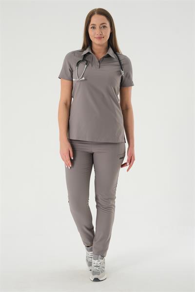 Premium BRONTE Cerrahi Üst - Gri