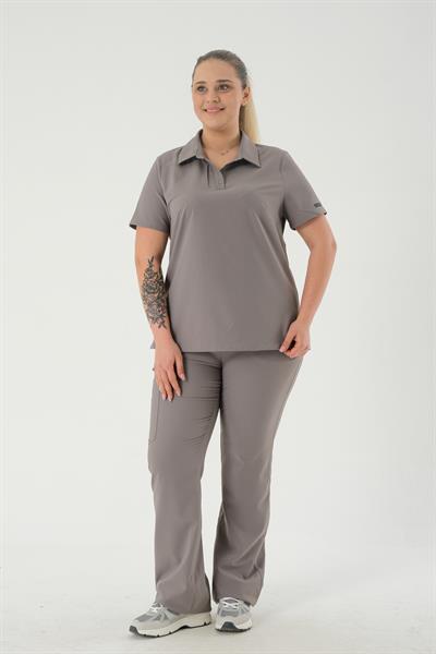 Premium BRONTE Cerrahi Üst - Gri