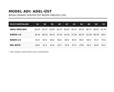 Diamond ADEL Cerrahi Üst - Siyah