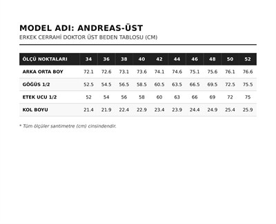 Diamond ANDREAS Cerrahi Üst - Gri