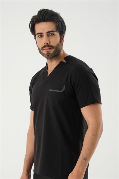 Premium DOMANIC Cerrahi Üst - Siyah