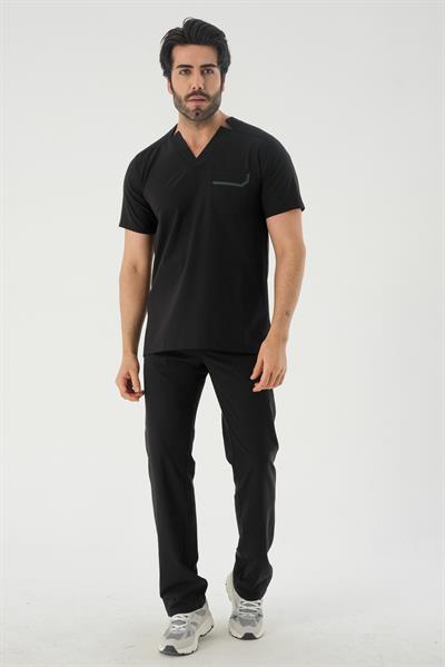 Premium DOMANIC Cerrahi Üst - Siyah