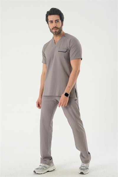 Premium DOMANIC-THOMASDG Erkek Cerrahi Takım - Gri