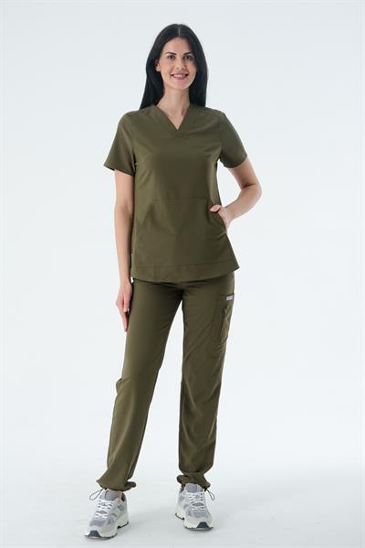 Premium DORE-BIANCA ONE Kadın Cerrahi Takım - Haki Yeşil
