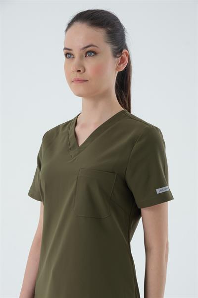 Premium FARA Cerrahi Üst - Haki Yeşil
