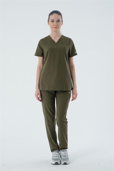 Premium FARA Cerrahi Üst - Haki Yeşil