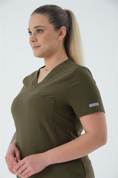 Premium FARA Cerrahi Üst - Haki Yeşil