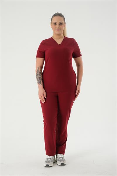 Premium FARA-DOLLY ONE Kadın Cerrahi Takım - Bordo