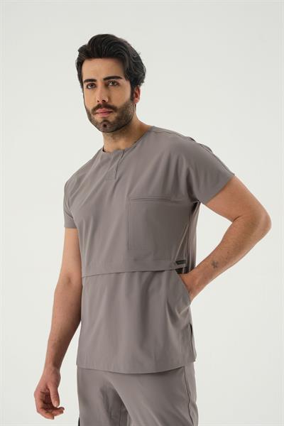 Premium GILBERT TWO Cerrahi Üst - Gri