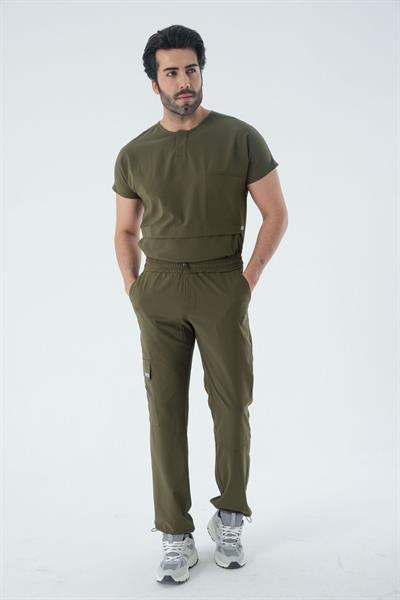 Premium GILBERT TWO Cerrahi Üst - Haki Yeşil