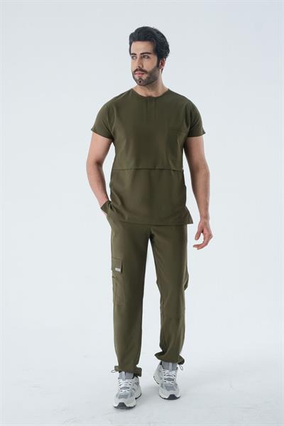 Premium GILBERT TWO Cerrahi Üst - Haki Yeşil