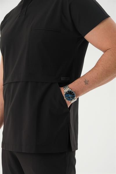 Premium GILBERT TWO Cerrahi Üst - Siyah