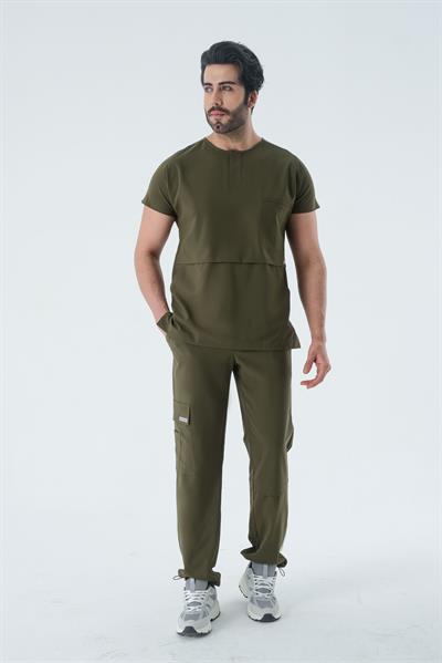 Premium GILBERT TWO-LUCAS Erkek Cerrahi Takım - Haki Yeşil