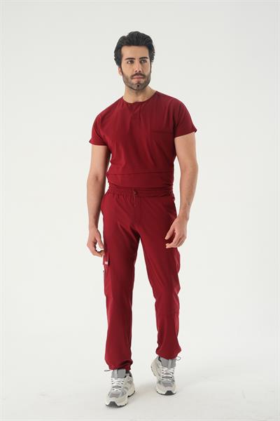 Premium GILBERT TWO-LUCAS Erkek Cerrahi Takım - Bordo