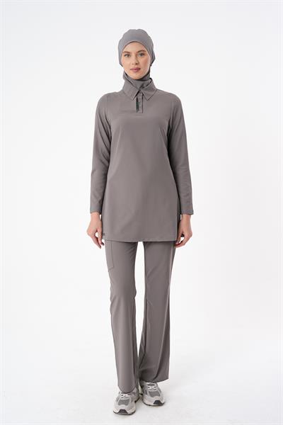 Premium GLORY Cerrahi Tesettür Üst - Gri