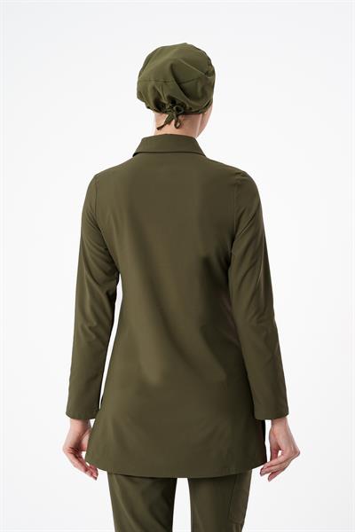 Premium GLORY Cerrahi Tesettür Üst - Haki Yeşil
