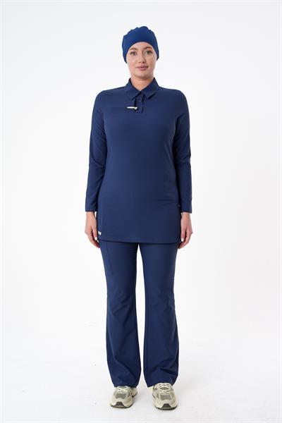 Premium GLORY Cerrahi Tesettür Üst - Lacivert