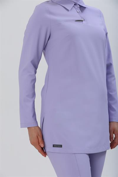 Premium GLORY Cerrahi Tesettür Üst - Lila