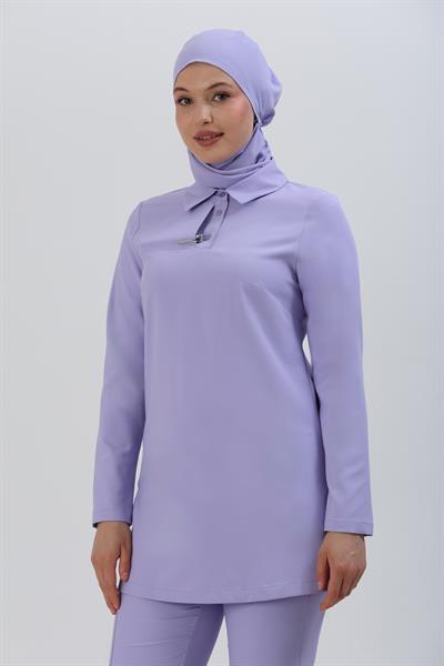 Premium GLORY Cerrahi Tesettür Üst - Lila