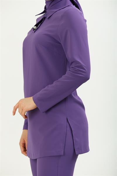 Premium GLORY Cerrahi Tesettür Üst - Mor