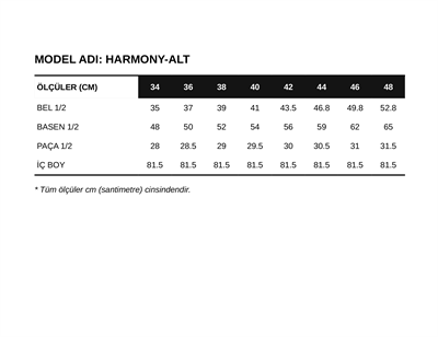 HARMONY Hafif Parlak Saten Siyah Kadın Takım
