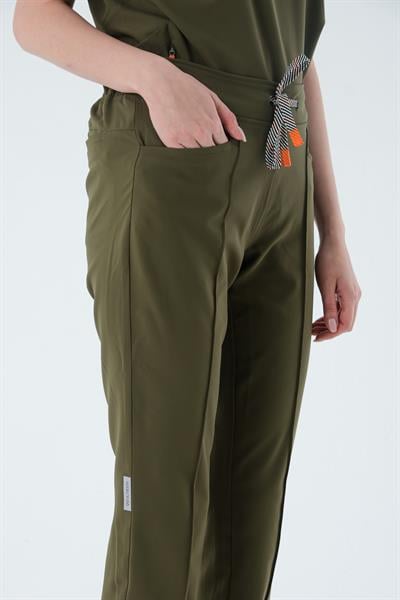 Premium HILLS Cerrahi Pantolon - Haki Yeşil
