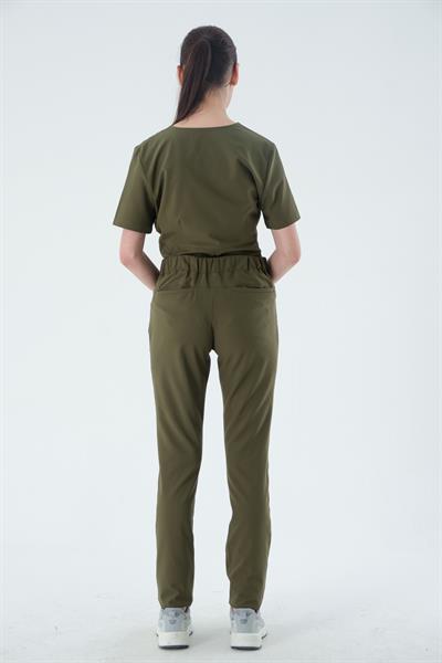 Premium HILLS Cerrahi Pantolon - Haki Yeşil