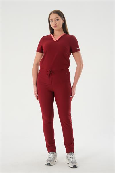 Premium JENNY-DOLLY ONE Kadın Cerrahi Takım - Bordo