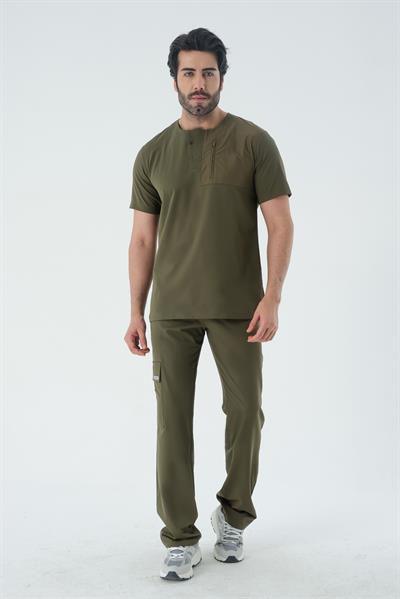 Premium JOSEF Cerrahi Üst - Haki Yeşil