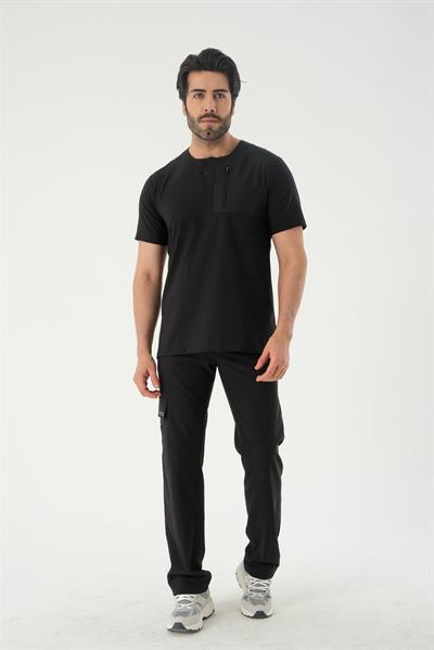 Premium JOSEF Cerrahi Üst - Siyah