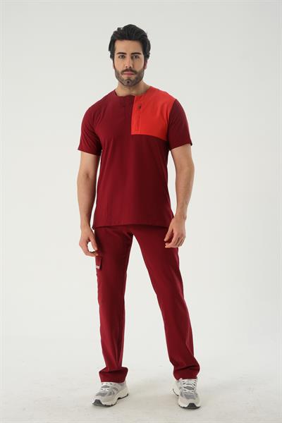 Premium JOSEF-LUCAS TWO Erkek Cerrahi Takım - Bordo
