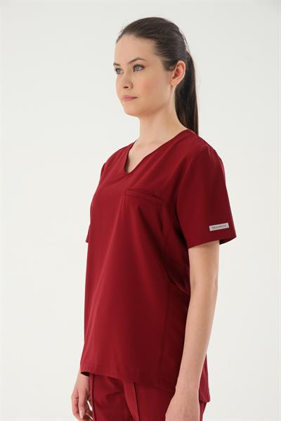 Premium LAGUNA Cerrahi Üst - Bordo