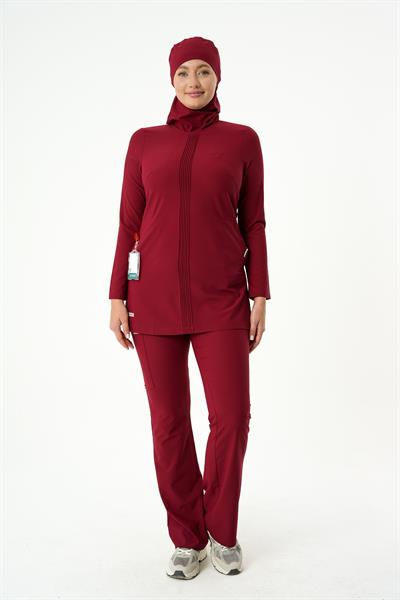 Premium LENNY Cerrahi Tesettür Üst - Bordo
