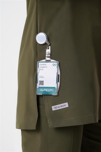 Premium LENNY Cerrahi Tesettür Üst - Haki Yeşil