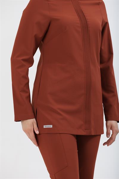 Premium LENNY Cerrahi Tesettür Üst - Kiremit
