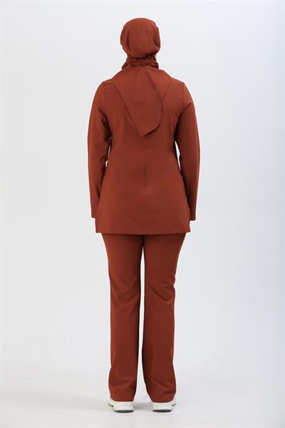 Premium LENNY Cerrahi Tesettür Üst - Kiremit