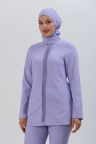 Premium LENNY Cerrahi Tesettür Üst - Lila