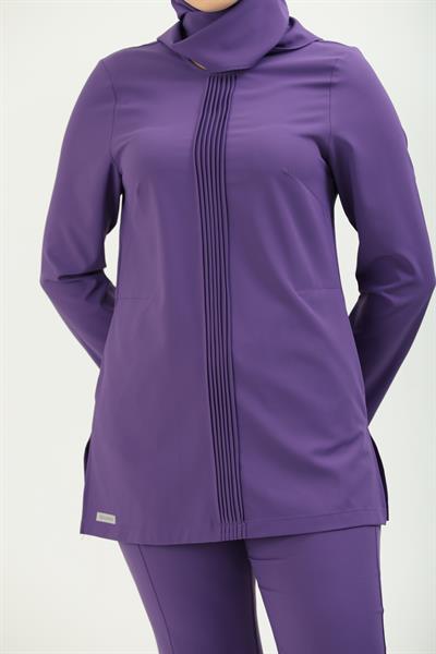 Premium LENNY Cerrahi Tesettür Üst - Mor