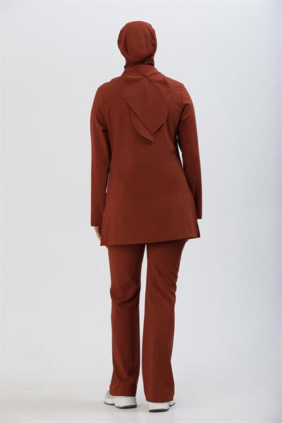 Premium LİLLİA Cerrahi Tesettür Üst - Kiremit