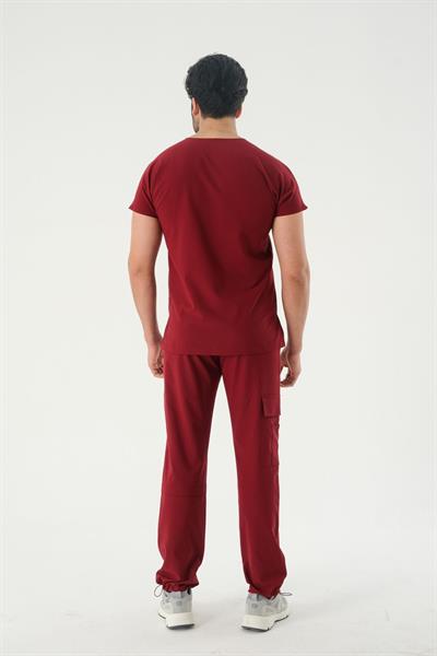 Premium LUCAS Cerrahi Pantolon - Bordo