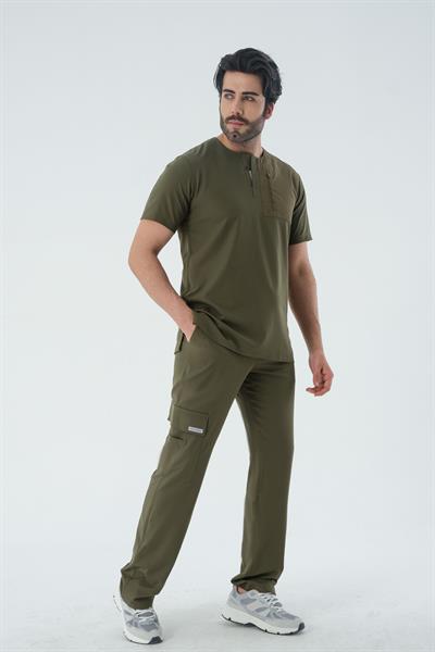 Premium LUCAS TWO Cerrahi Pantolon - Haki Yeşil