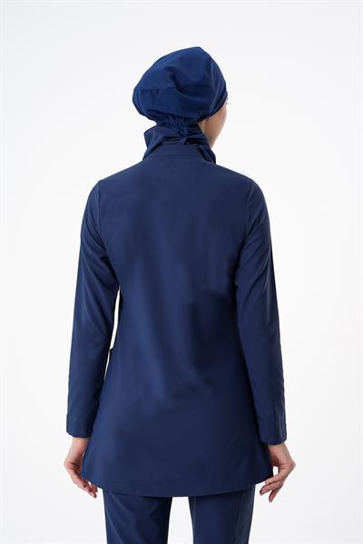 Premium LULU Cerrahi Tesettür Üst - Lacivert