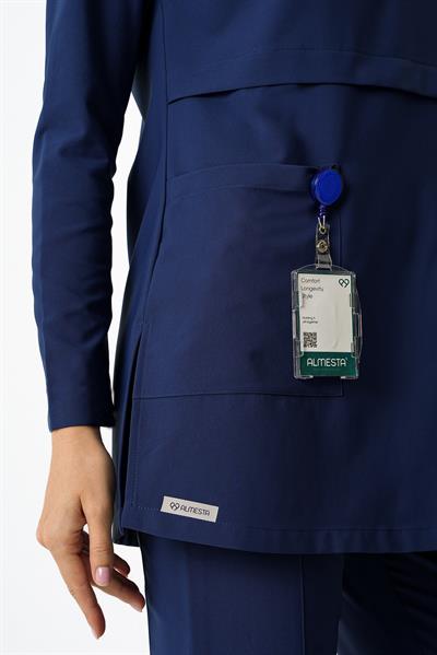 Premium LULU Cerrahi Tesettür Üst - Lacivert